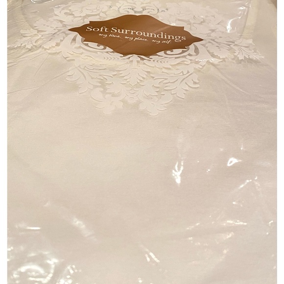 Soft Surroundings LONG SLEEVE TEE…Color Marshmallow Size 2X…BNWOT - Picture 2 of 4